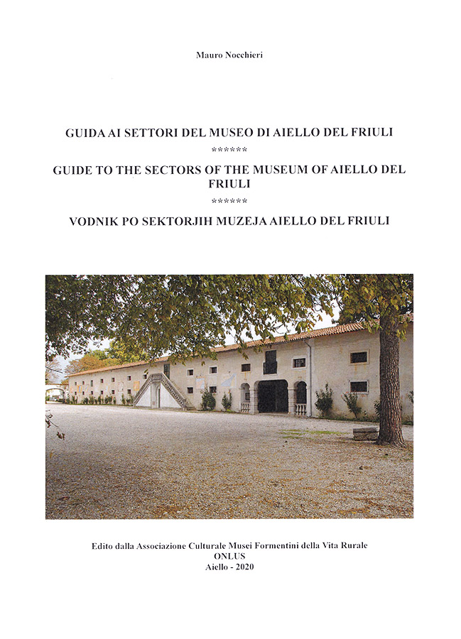 Copertina della pubblicazione "Guida ai settori del museo di Aiello del Friuli"