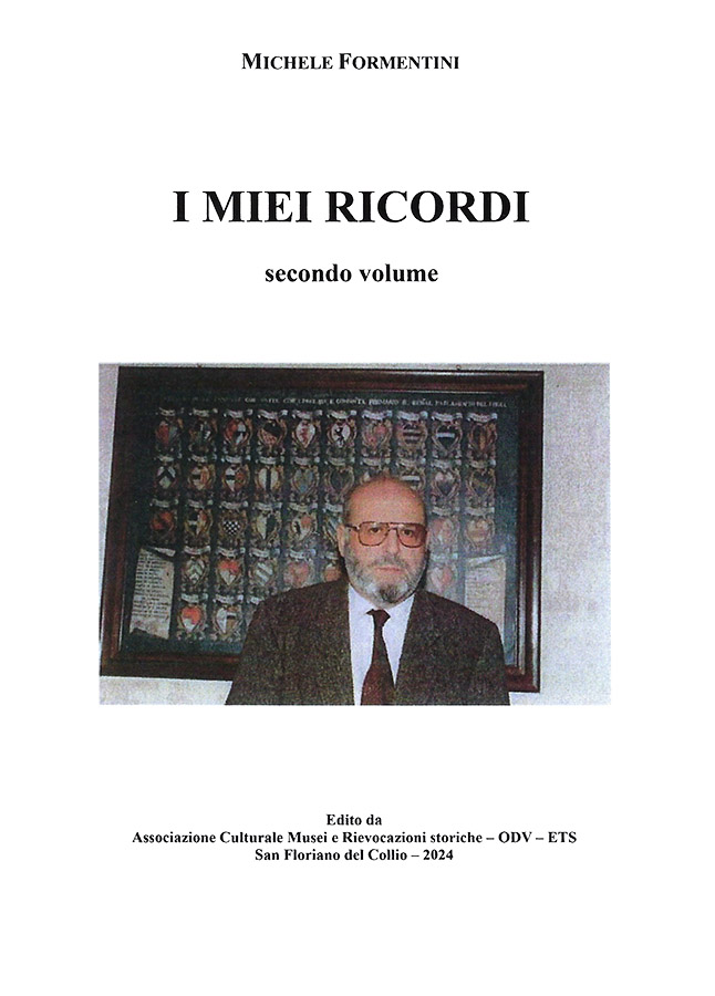 Copertina della pubblicazione "I miei ricordi - secondo volume", Edito dall'associazione Culturale Musei e Rievocazioni storiche ODV ETS