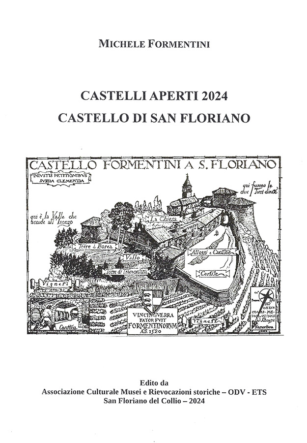 Copertina della pubblicazione "Castello di San Floriano", Edito dall'associazione Culturale Musei e Rievocazioni storiche ODV ETS